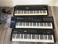 Alesis QS6, Roland D20 och Kawai K1