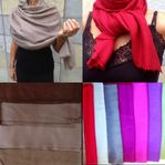 Sjalar Pashmina, ull, silke, bomull 