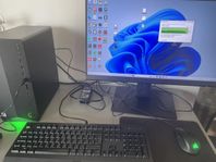 Desktop PC HP + monitor, kb, mouse