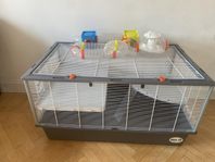 hamsterbur med tillbehör 