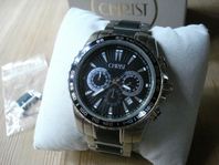 CHRIST armbandsur 45 mm, kvarts, datum, stoppur, 10 bar