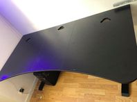 Arozzi Arena Pure Black Stabilt gaming-skrivbord