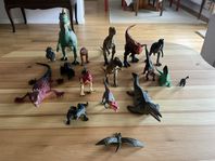 Dinosaurier, paket med dinosaurier 