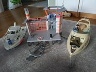 Playmobil kustbevakning och båtar 