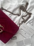 GG MARMONT CHAIN VELVET HANDBAG