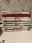 nintendo Wii med 9 spel 