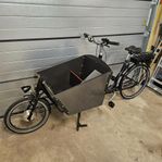 Cargo bike elcykel med vagn framtill