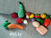 Leksaksmat trä textil Plantoys 