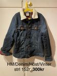 HM/Denim/höst el vinterjacka strl 152