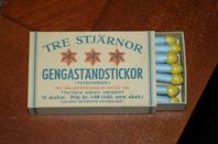 Gengas-tändstickor, retro.