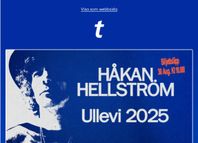 Håkan Hellström - Sittplatser för fredagen 6/6