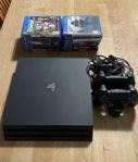 PS4 Pro + 14 spel