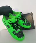 Custom LV Neon Green Nike Air Force 1