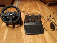 Gaming Logitech G923, ratt och pedaler