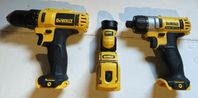 Skruvdragare DEWALT: DCD 710, DCF 610 & DCL 510 (lampa)