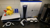 PS5 Disc Edition 825GB + SPEL+ Kartong + Kvitto +Garanti