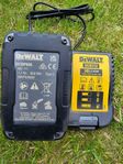 DeWalt dcb112 laddare och DCBP034 1,7ah 18v batteri