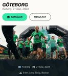 Toughest 2 biljetter Göteborg 21 september 