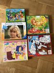 Paket med barnpussel Astrid Lindgren & Disney