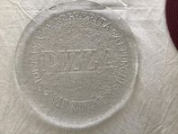 6 st Pizzatallrik i glas från PUKEBERG GLASBRUK SWEDEN 150: