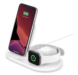 Belkin 3in1 Trådlös Qi-laddare:iPhone, Apple Watch + AirPo