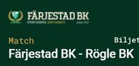 2 biljetter Färjestad - Rögle 21 september i Karlstad