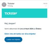 Live at Heart 2024 Örebro 2 st festivalpass 