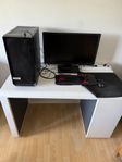 Högpresterande Gaming Dator + Skrivbord & BenQ Skärm