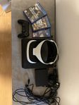 Ps4+VR Headset samt Kamera och 3st spel