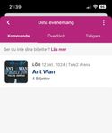 Ant Wan - Tele2 arena