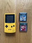 Gameboy color + 2 spel