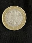 Germen 1 euro coin  ,J , Hamburg  from 2002