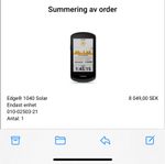 Garmin Edge 1040 solar 5000kr