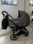 Cybex Platinum Priam barnvagn, Spädbarnsbilstol, väska