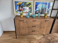 Skänk/Sideboard Mörkbrun/svart