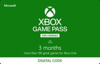 Oanvänd, Xbox GamePass Ultimate 3 månader