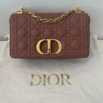 CHRISTIAN DIOR CARO MEDIUM / CANNAGE  GULDKEDJA - HELT NY!