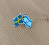 Sverige Israel pin flagga 