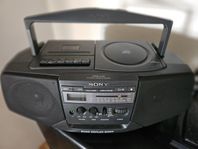 kanonfin "Sony" bärbar stereo m, CD, kassett, radio spelare