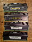 Corsair VENGEANCE gaming RAM minne DDR3 1600mhz 8GB 4 x 2GB