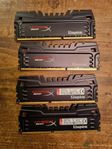 Kingston Beast RAM-minne DDR3 16GB 1600mhz (4 x 4GB kit)