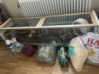 Hamster / Gerbil cage (smådjursbur) - Converted Ikea DETOLF