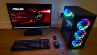 Gaming Dator Paket i7|32GB|RTX 2060|SSD|WIFI6|Skärm