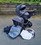 Britax römer smile 3 barnvagn med många tillbehör