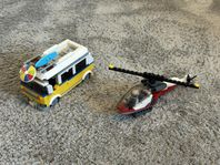 LEGO surf-bil och helikopter