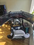 Trak Racer + Thrustmaster gamingrigg