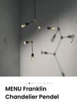 MENU/Audo Franklin chandelier taklampa