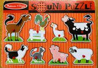 Sound puzzle, träpussel från Melissa & Doug