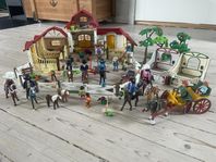 Playmobil stall häst och extra tillbehör