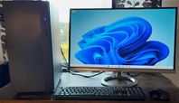 SPEL/STREAMING  i7-6700 /M.2 256gb/27" ASUS skärm, WiFi m.m